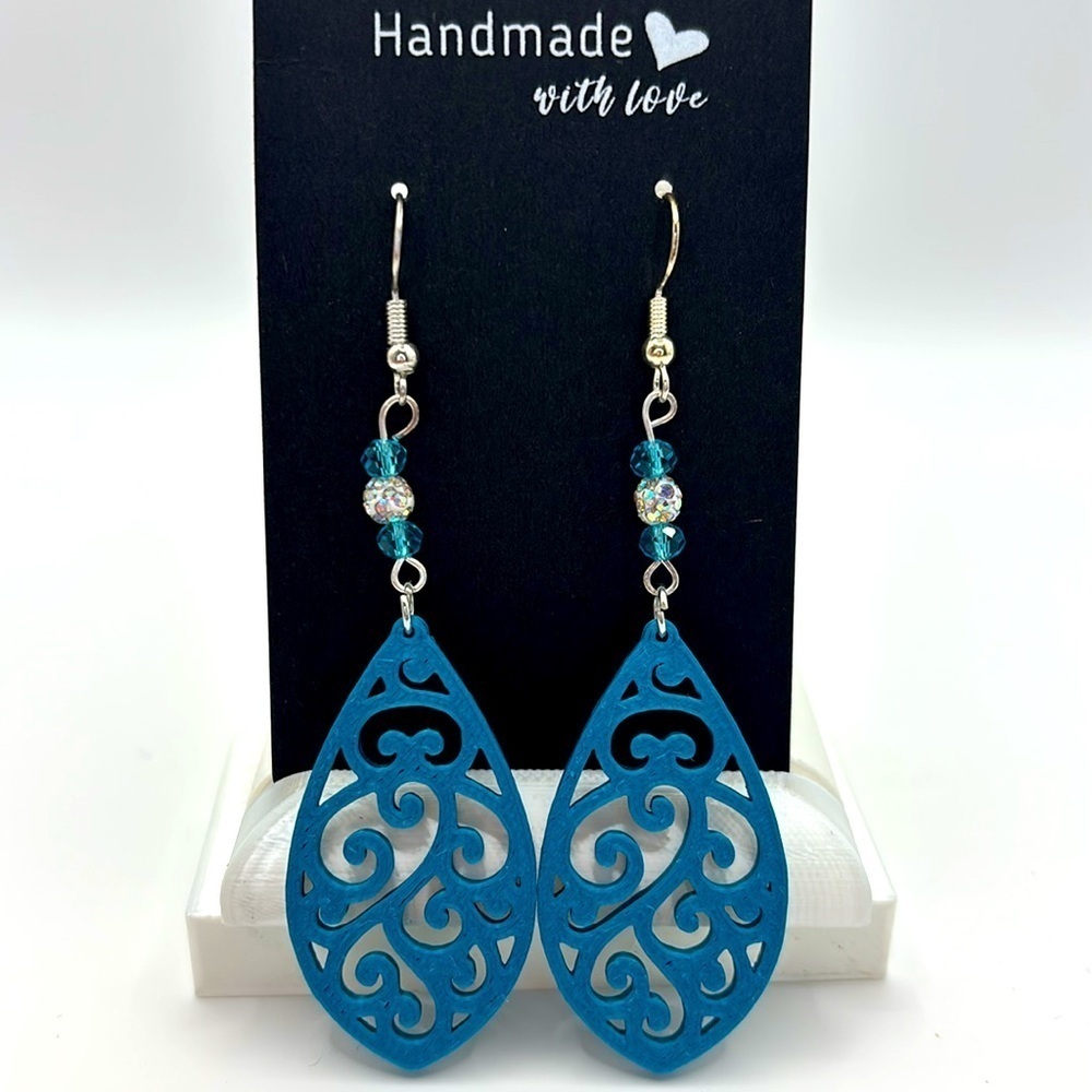 Geometric 3D Printed Earrings